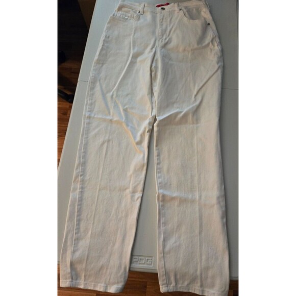 Gloria Vanderbilt Jeans Womens 10 White Denim Mid Rise - Picture 1 of 10
